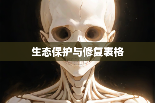 生态保护与修复表格