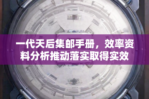 一代天后集邮手册，效率资料分析推动落实取得实效