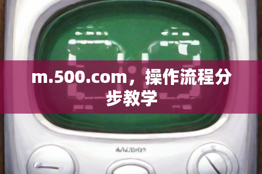 m.500.com，操作流程分步教学