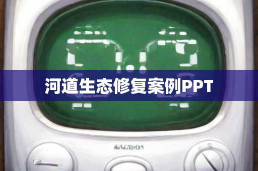 河道生态修复案例PPT