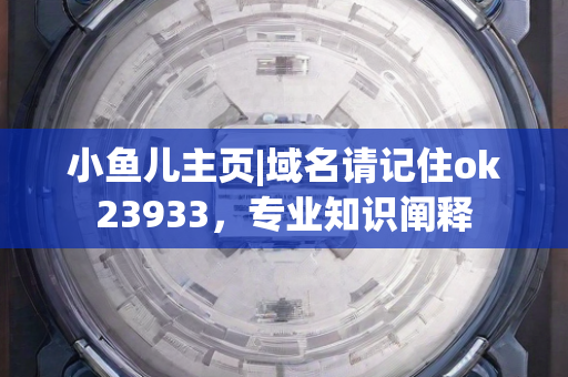 小鱼儿主页|域名请记住ok23933，专业知识阐释