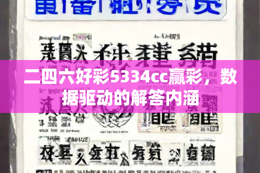 二四六好彩5334cc赢彩，数据驱动的解答内涵