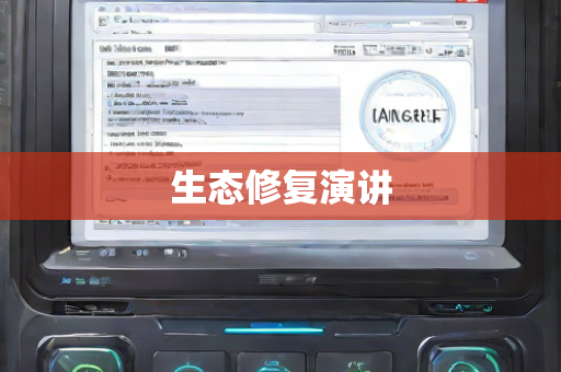 生态修复演讲