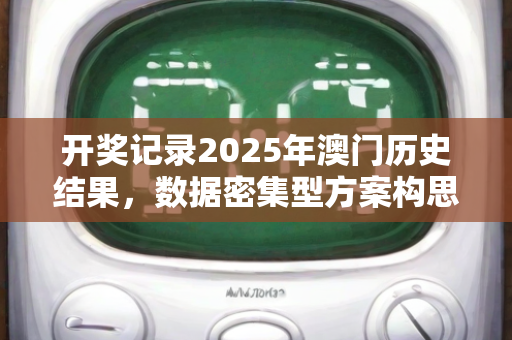 开奖记录2025年澳门历史结果，数据密集型方案构思