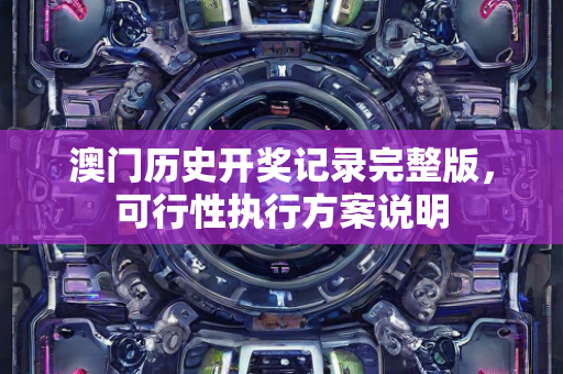 澳门历史开奖记录完整版，可行性执行方案说明