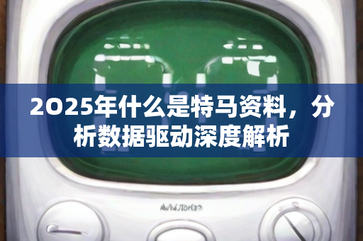 2O25年什么是特马资料，分析数据驱动深度解析