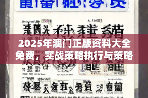 2025年澳门正版资料大全免费，实战策略执行与策略解析