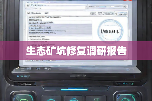 生态矿坑修复调研报告