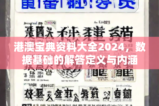 港澳宝典资料大全2024，数据基础的解答定义与内涵