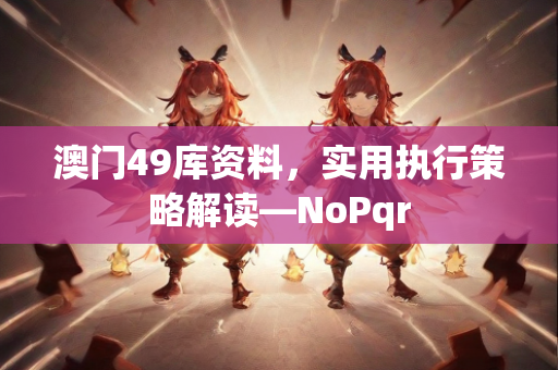 澳门49库资料，实用执行策略解读—NoPqr