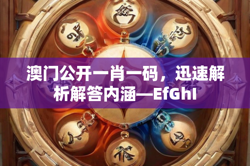 澳门公开一肖一码，迅速解析解答内涵—EfGhI