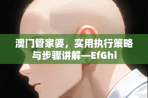 澳门管家婆，实用执行策略与步骤讲解—EfGhi