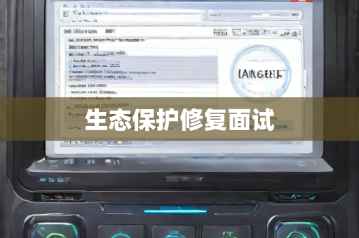 生态保护修复面试