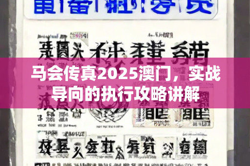 马会传真2025澳门，实战导向的执行攻略讲解